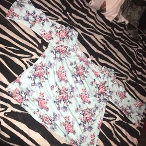 Misty Mint Blue Sleeve Shirt